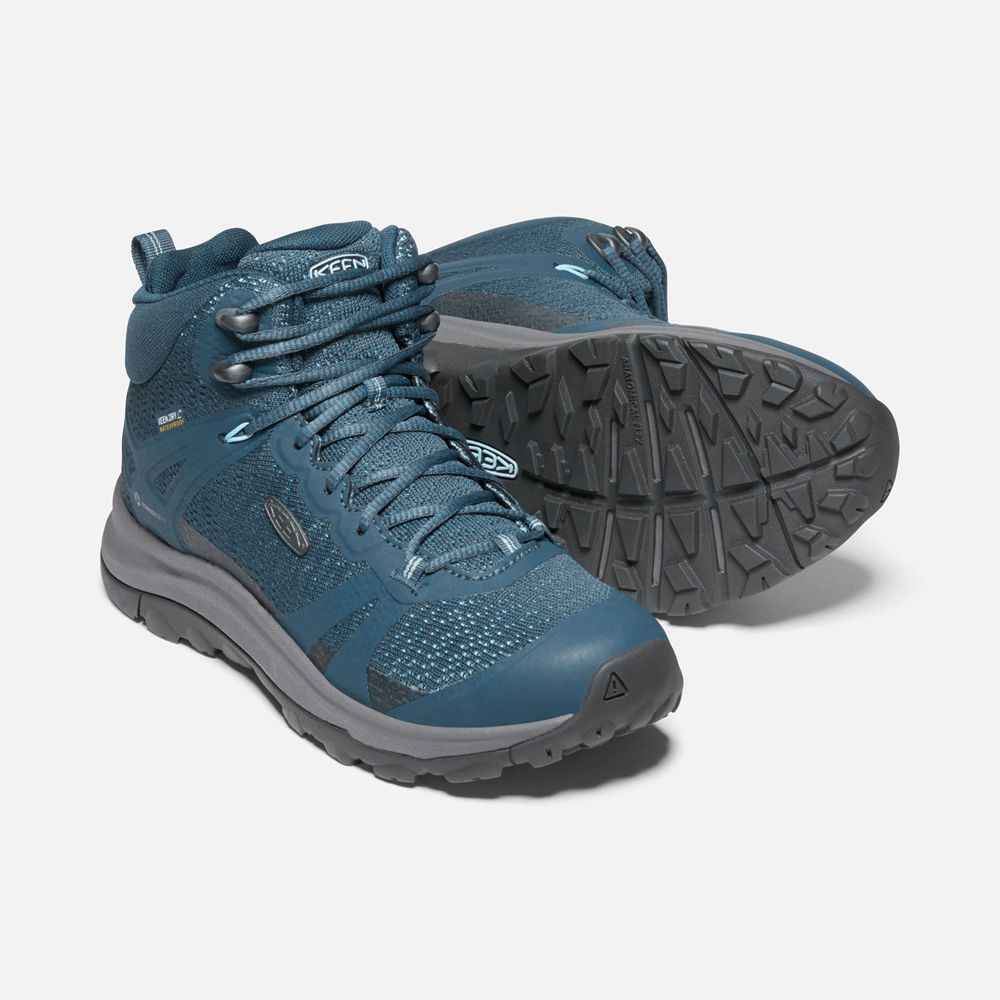 Keen Outdoor Bot Kadın Mavi - Terradora Ii Waterproof - Türkiye LTYR73568